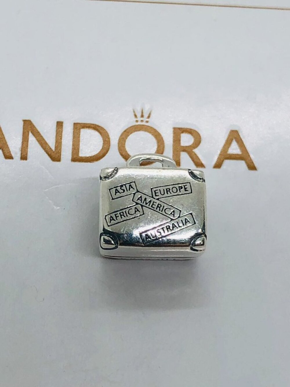 Pandora "LOVE TO TRAVEL" LUGGAGE Dangle Charm
